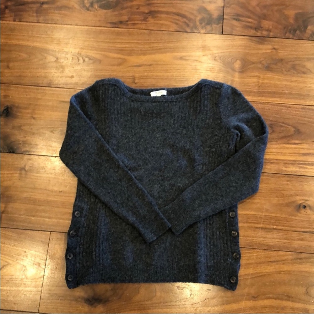 Madewell merino wool sweater. Gently worn, grey.